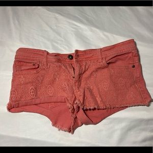Coral colored shorts